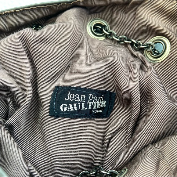 Jean Paul Gaultier Homme Vintage Drawstring Bucket Bag, Grey - Picture 3 of 8